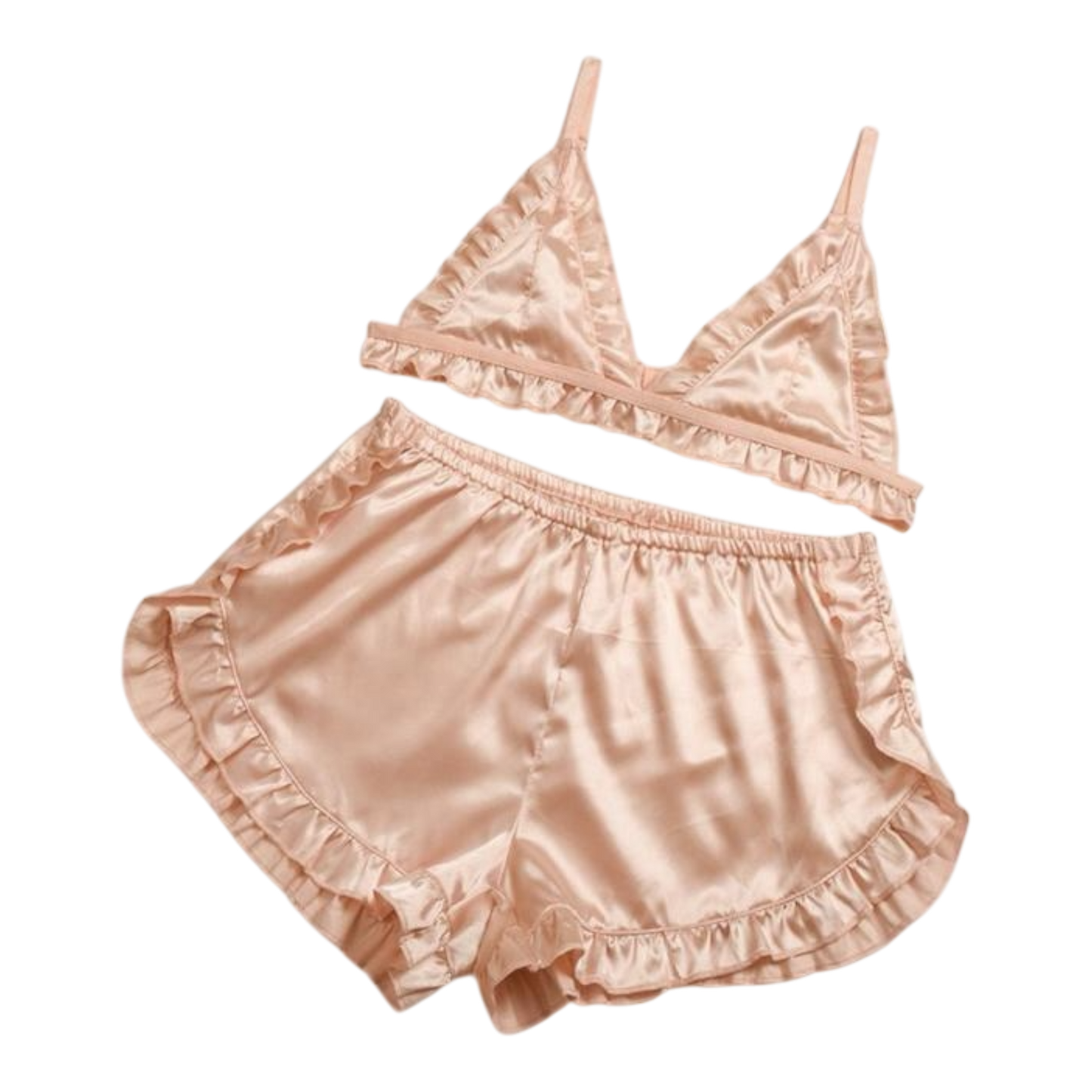 Silk Suspender Underwear Shorts Suit